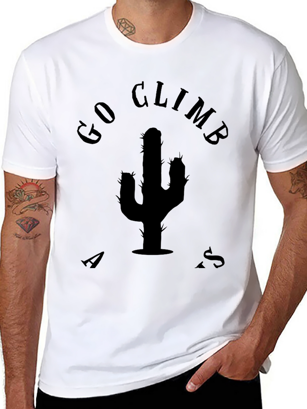 Go Climb A Cactus T-Shirt - Unique Graphic Tee