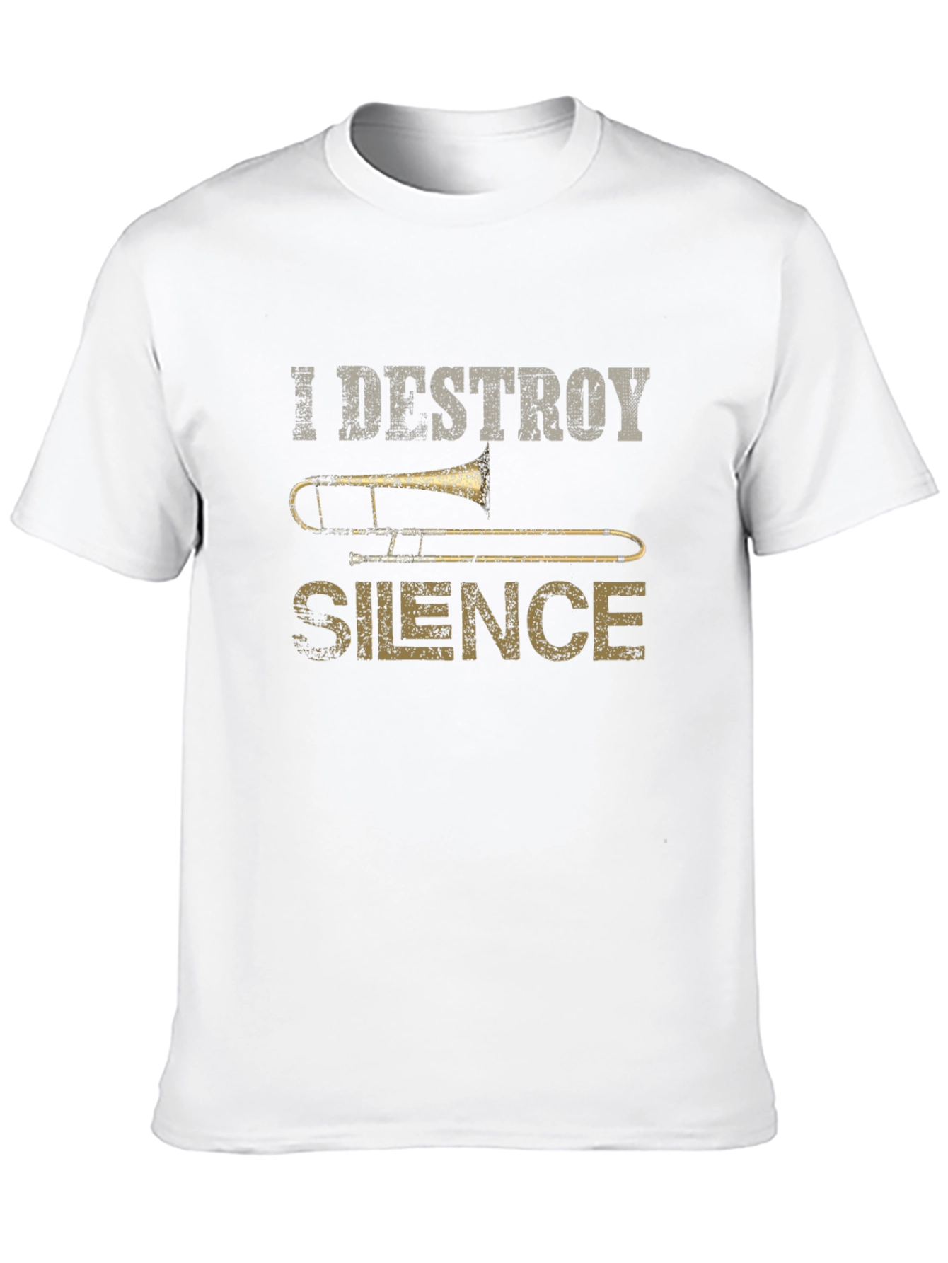 I Destroy Silence Trombone T-Shirt