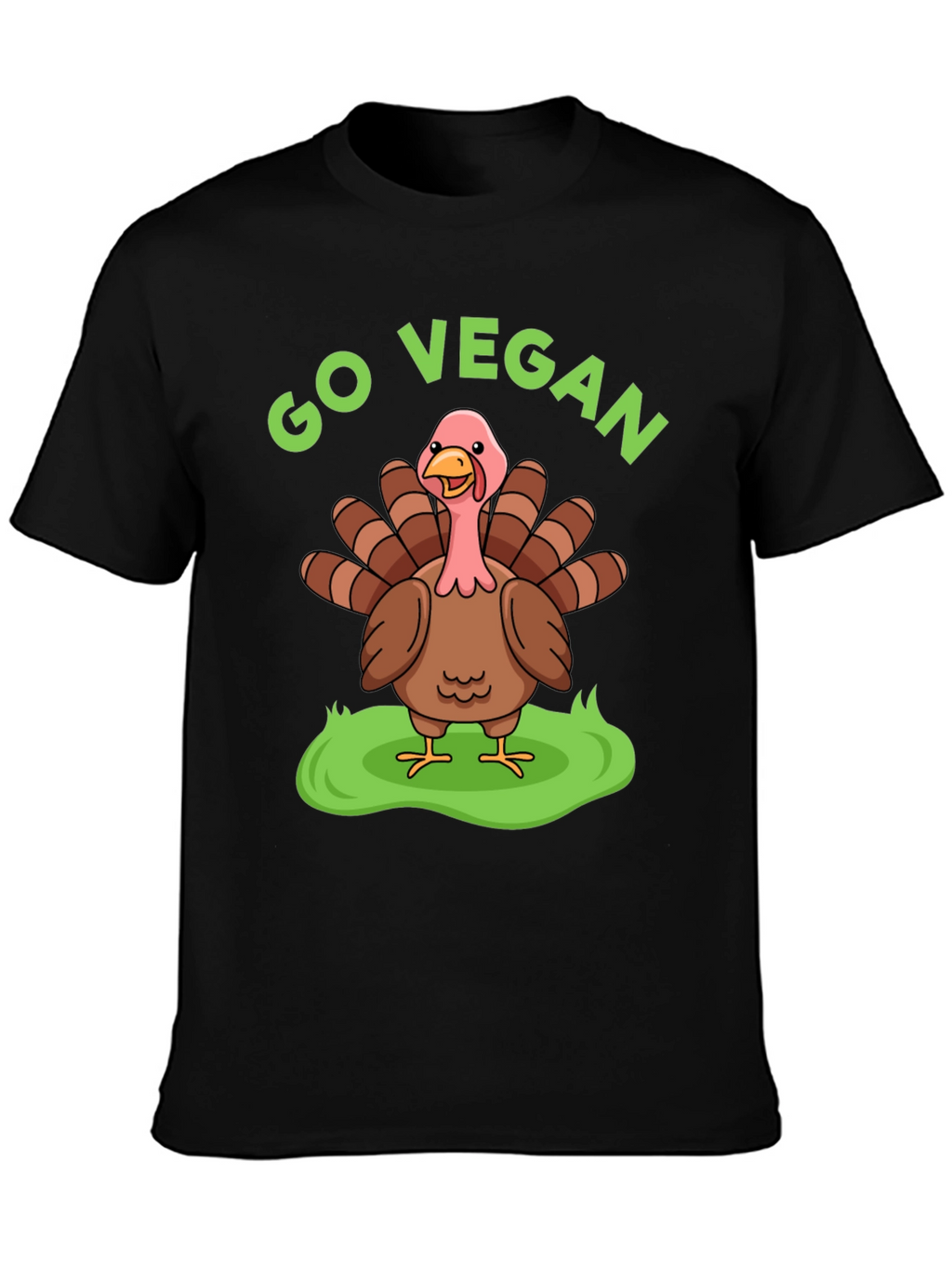 Go Vegan Turkey T-Shirt - Thanksgiving Humor