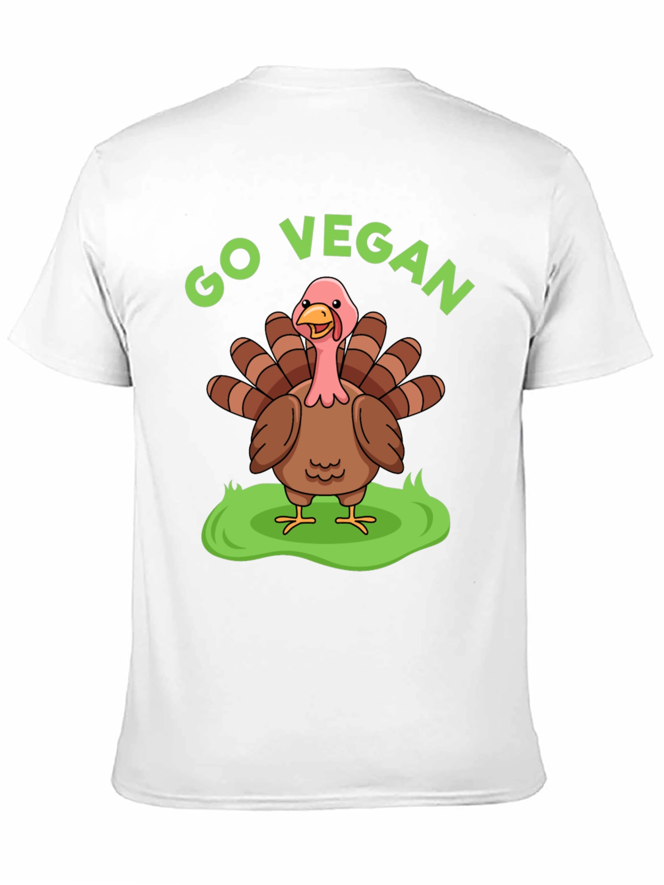 Go Vegan Turkey T-Shirt - Thanksgiving Humor
