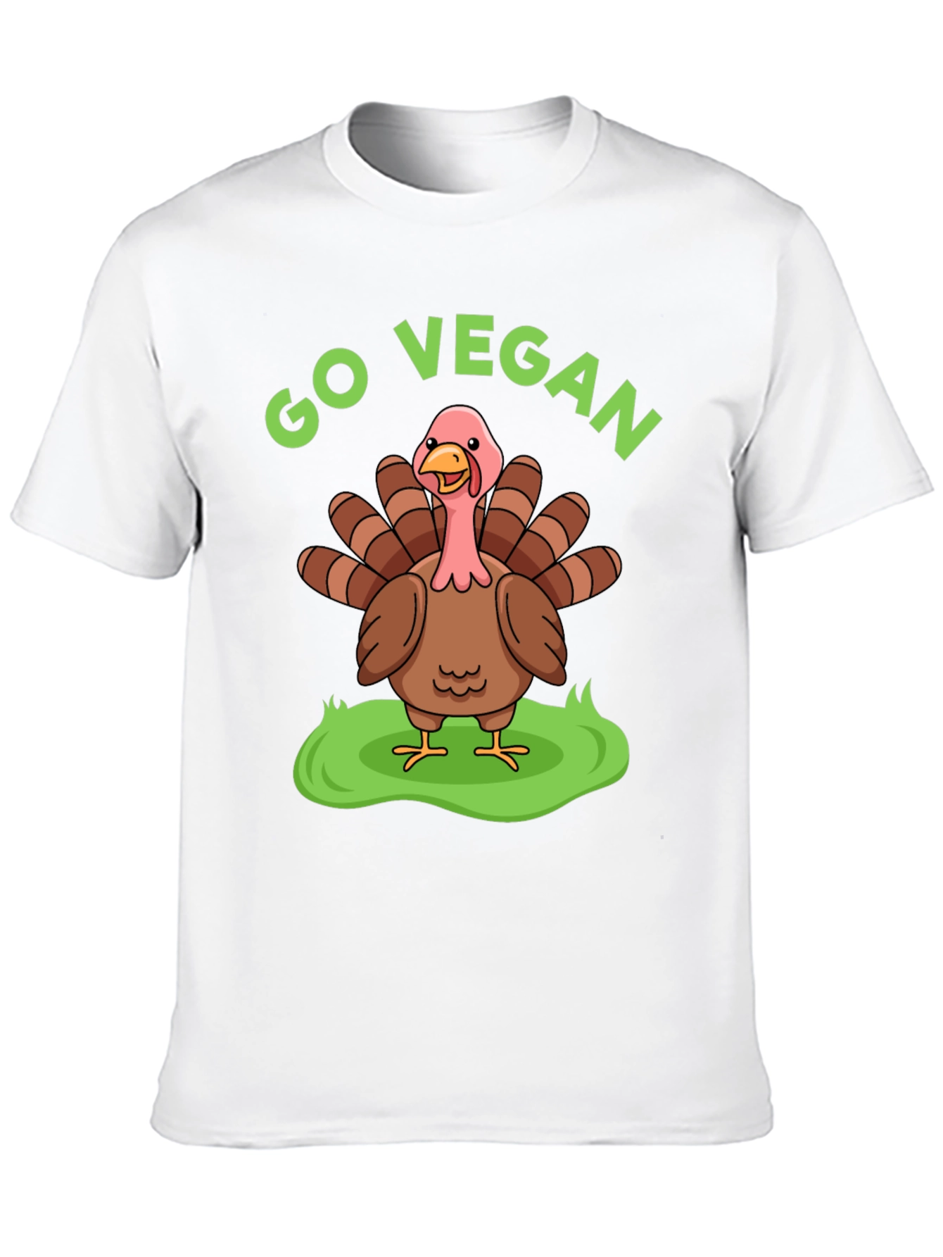Go Vegan Turkey T-Shirt - Thanksgiving Humor