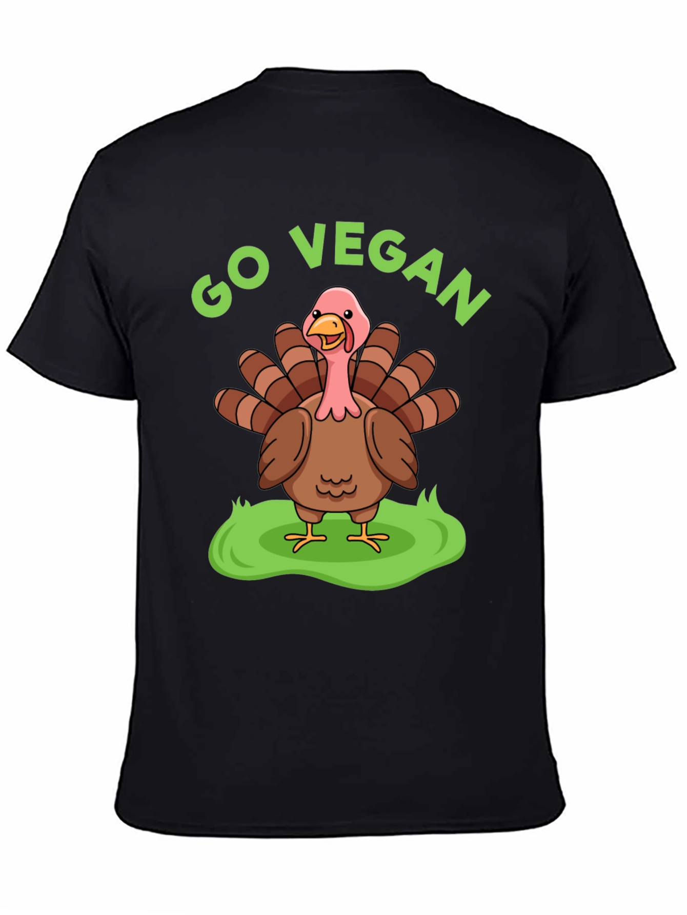 Go Vegan Turkey T-Shirt - Thanksgiving Humor