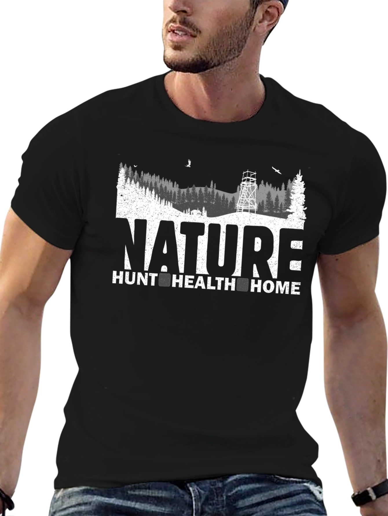 Nature Hunt Health Home Graphic Tee