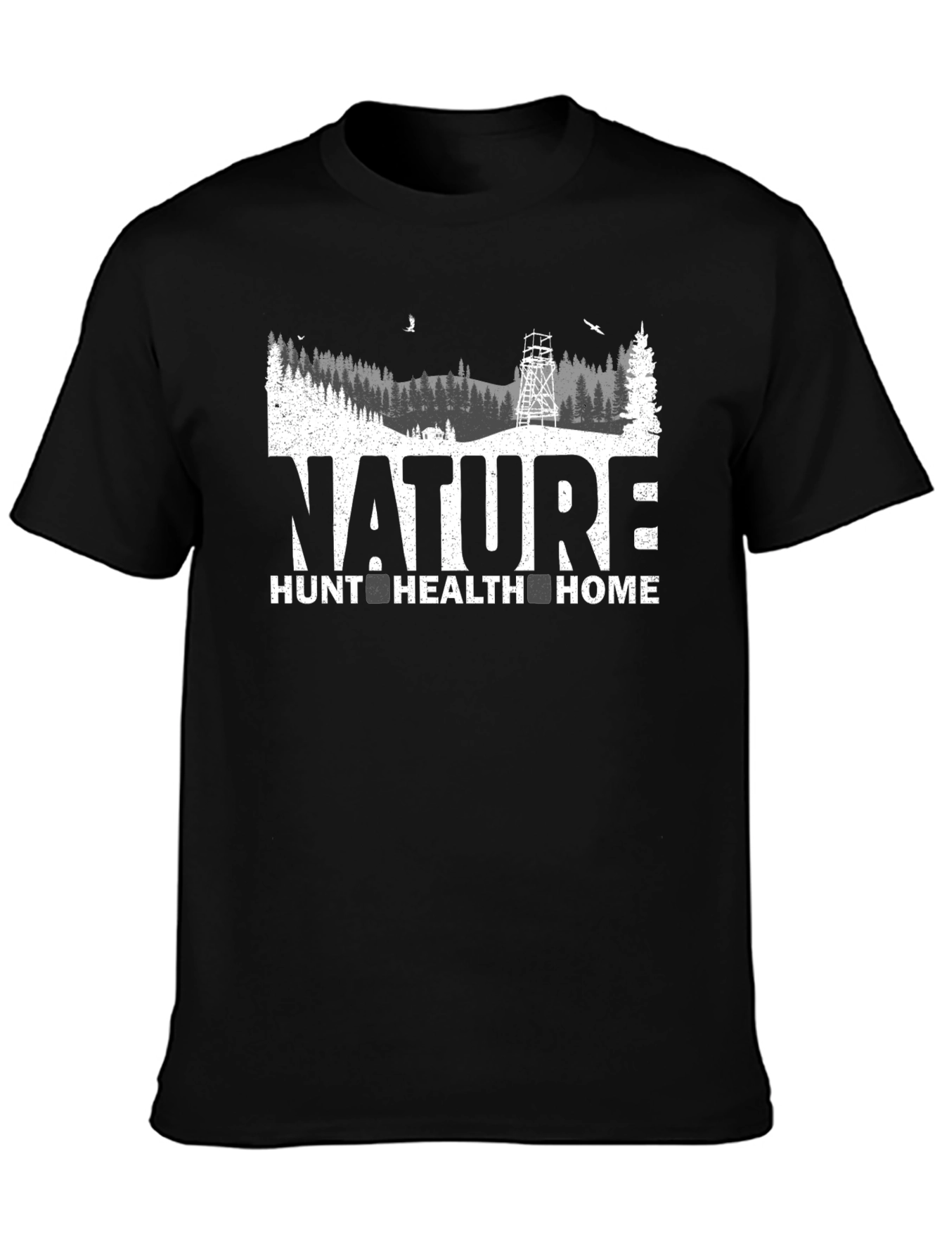Nature Hunt Health Home Graphic Tee