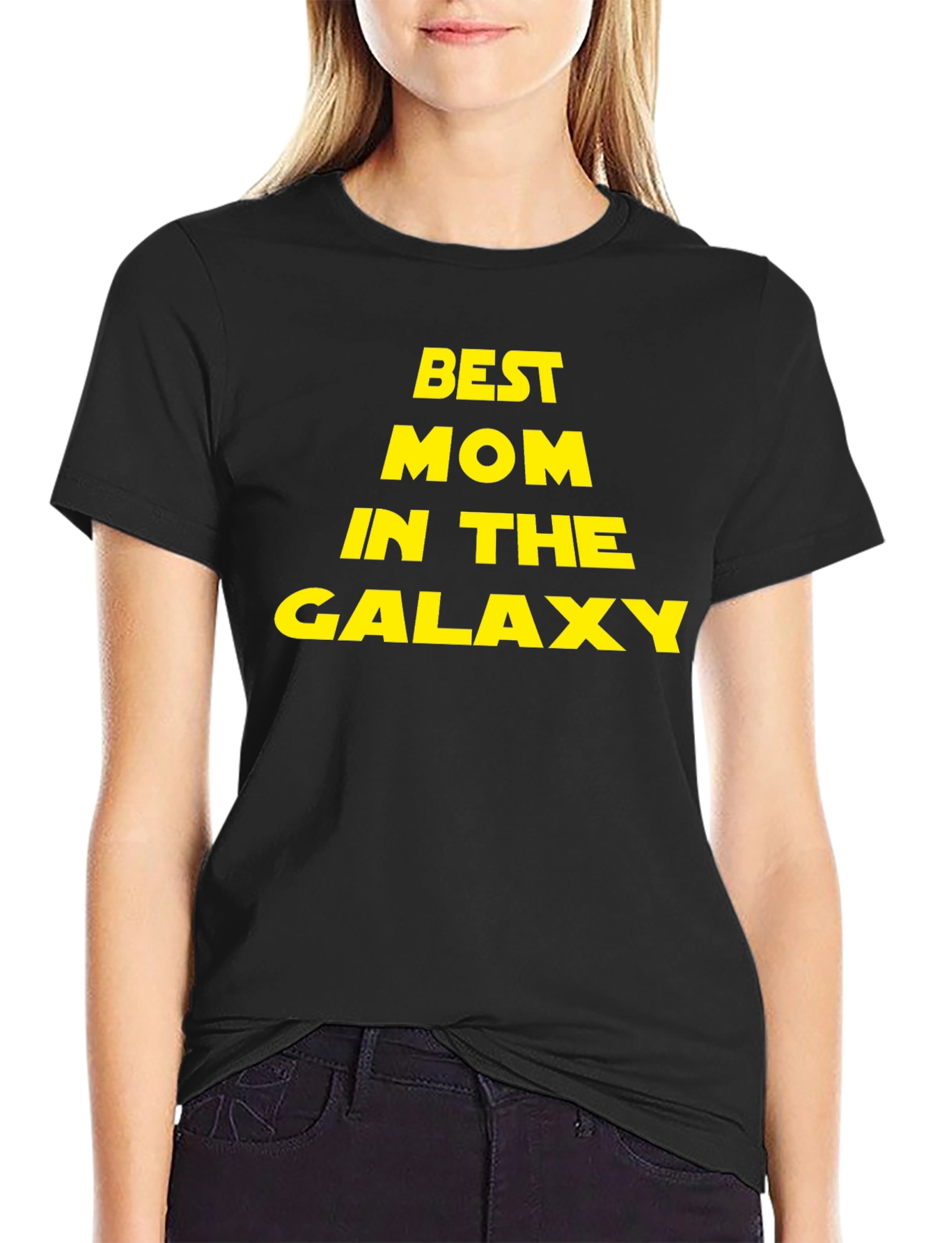 Best Mom In The Galaxy T-Shirt - Black
