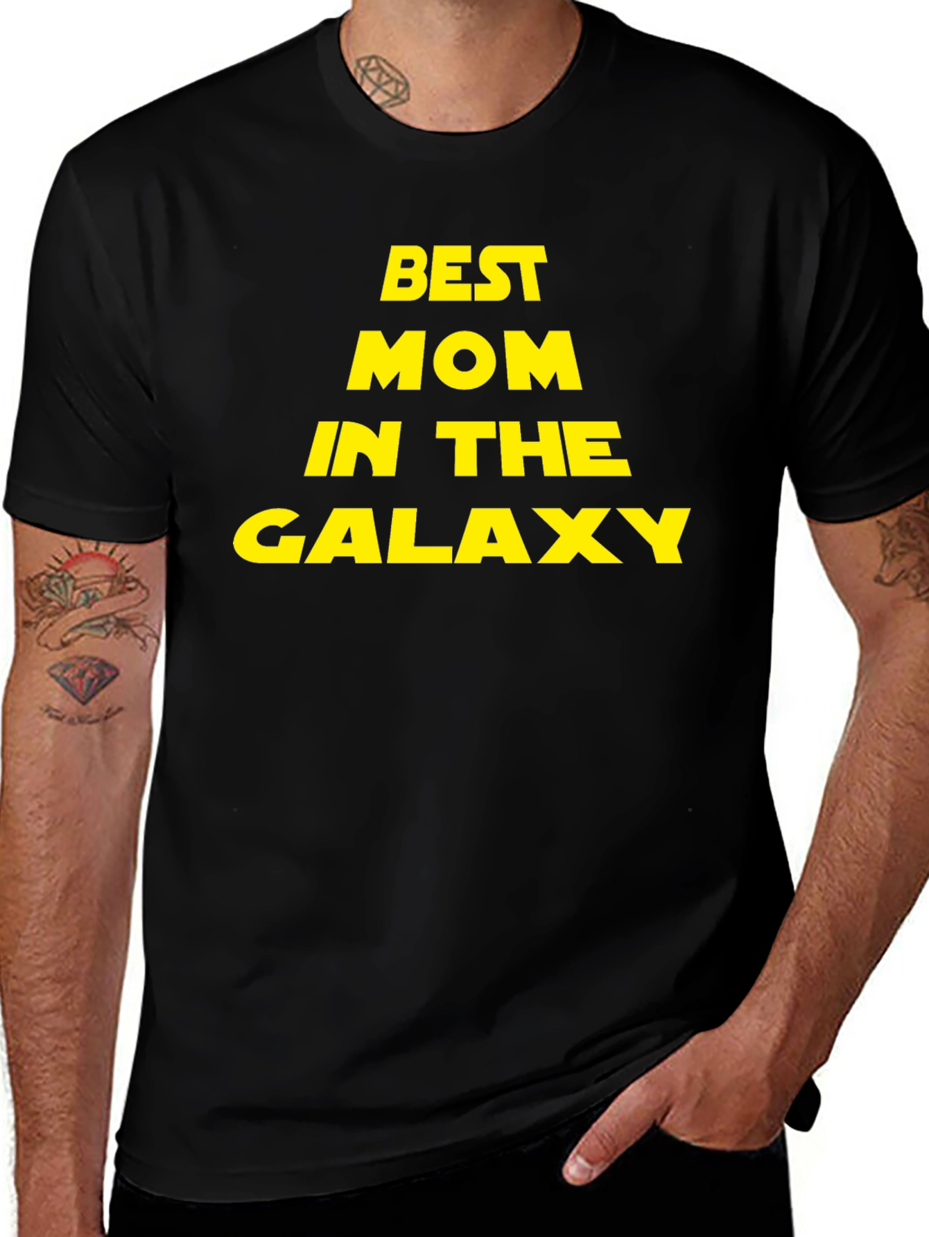 Best Mom In The Galaxy T-Shirt - Black