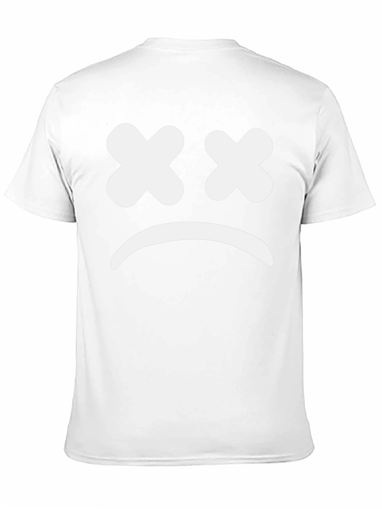 Sad Face Graphic Tee - Unisex Black T-Shirt
