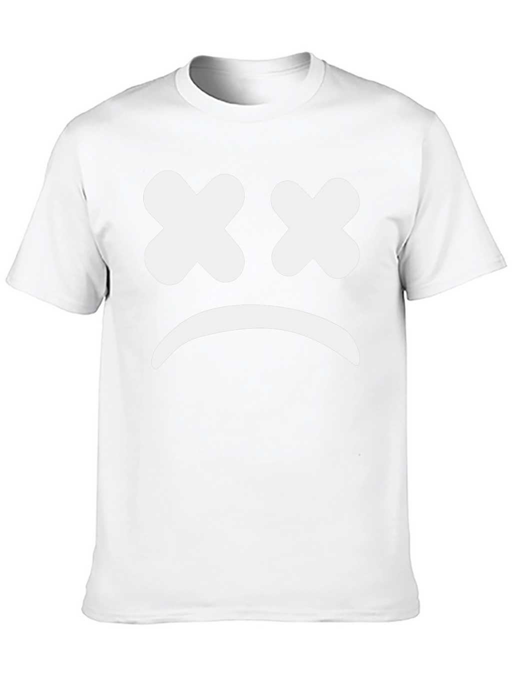 Sad Face Graphic Tee - Unisex Black T-Shirt