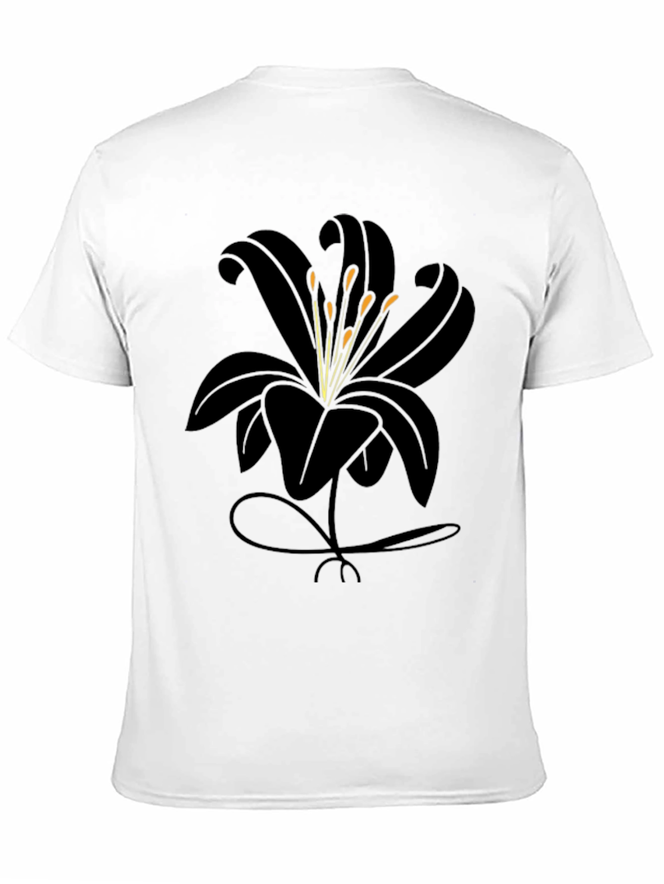 Black Lily Graphic Tee - Stylish Mens Casual Shirt