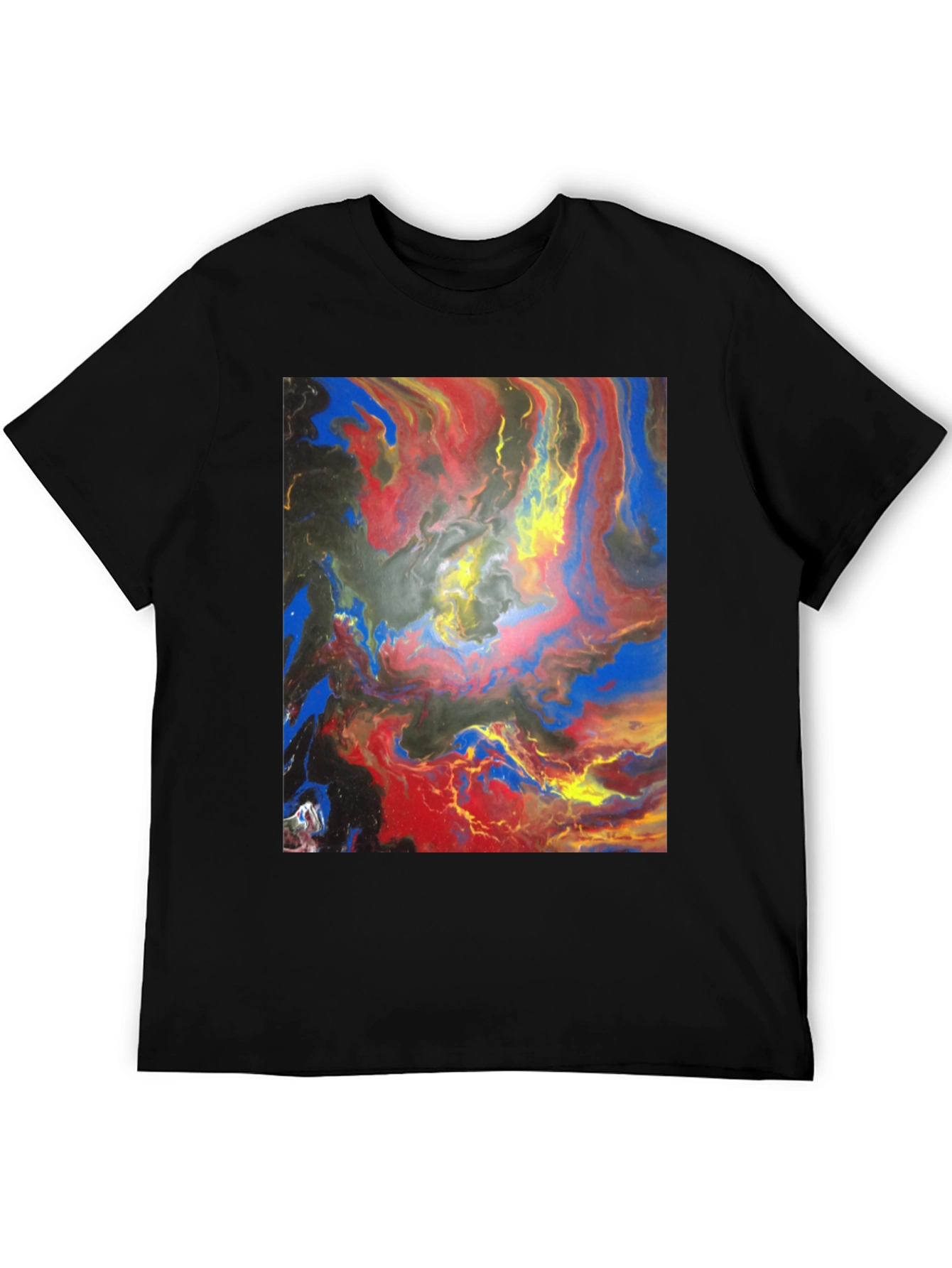 Abstract Art Graphic Tee - Vivid Colors