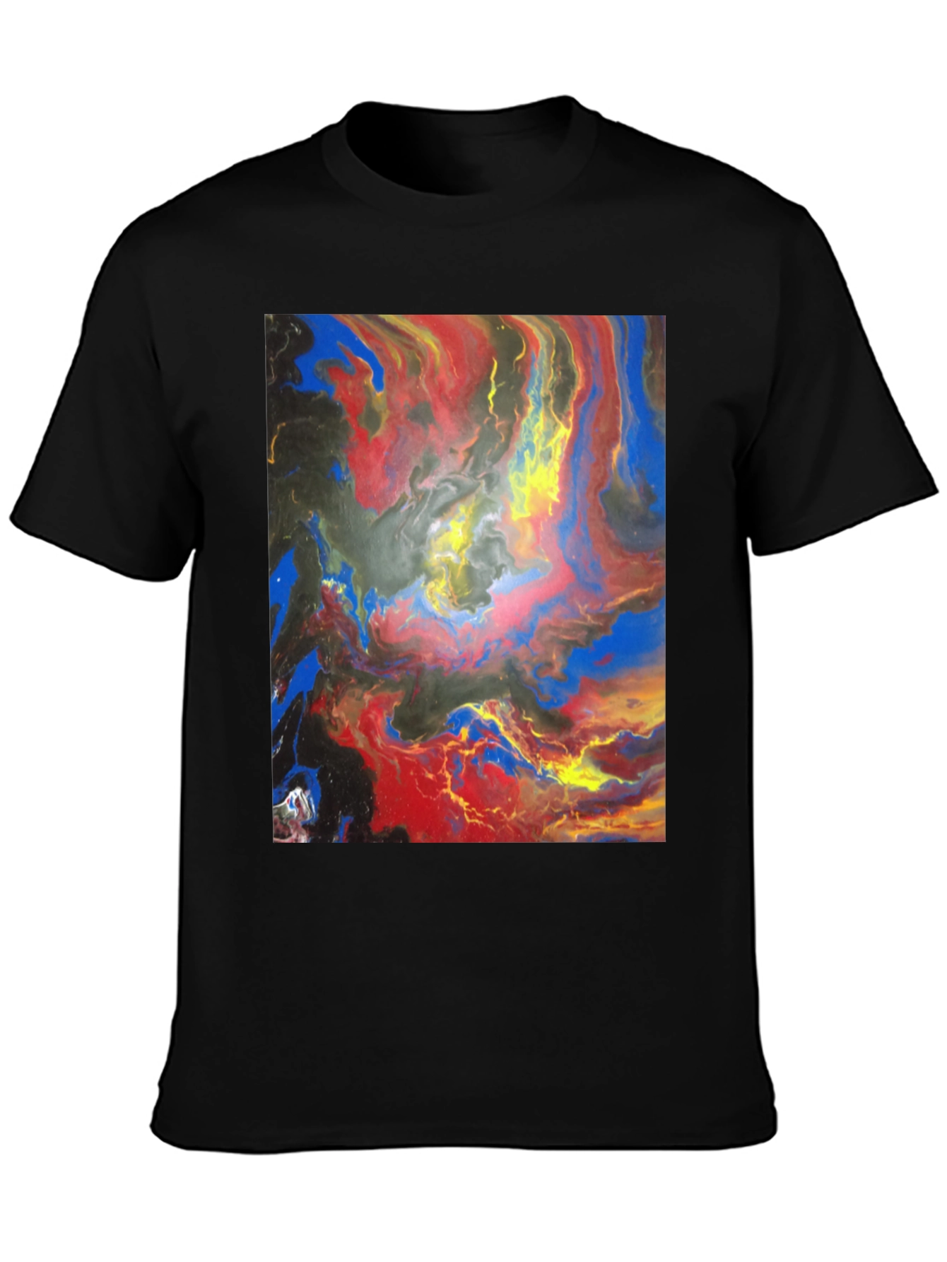 Abstract Art Graphic Tee - Vivid Colors