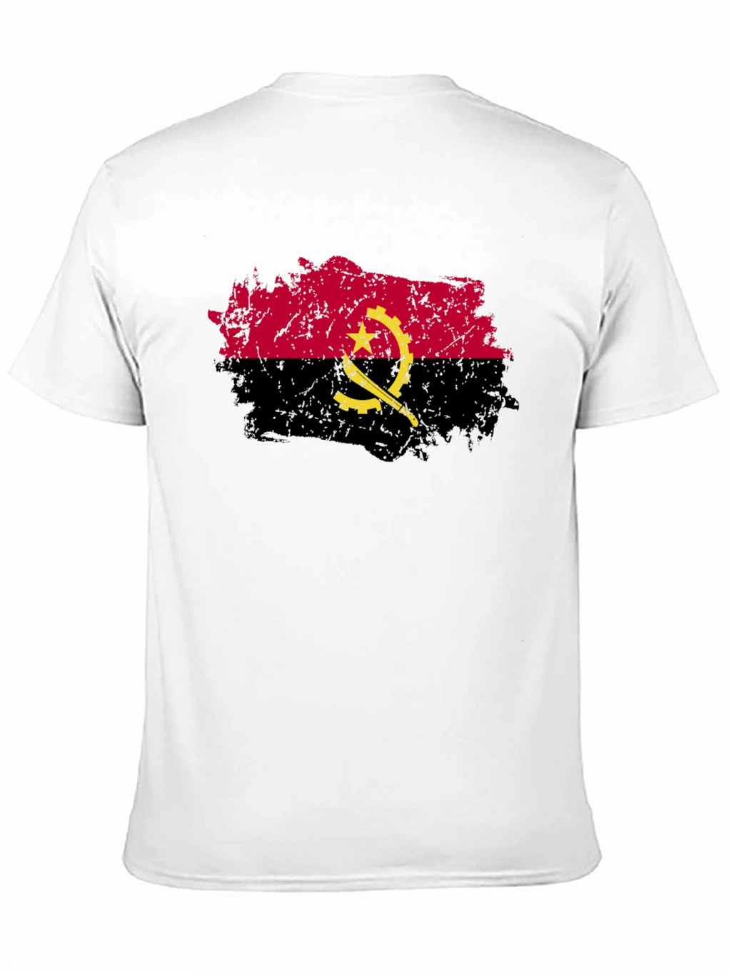 Angola Flag Grunge Style Graphic T-Shirt