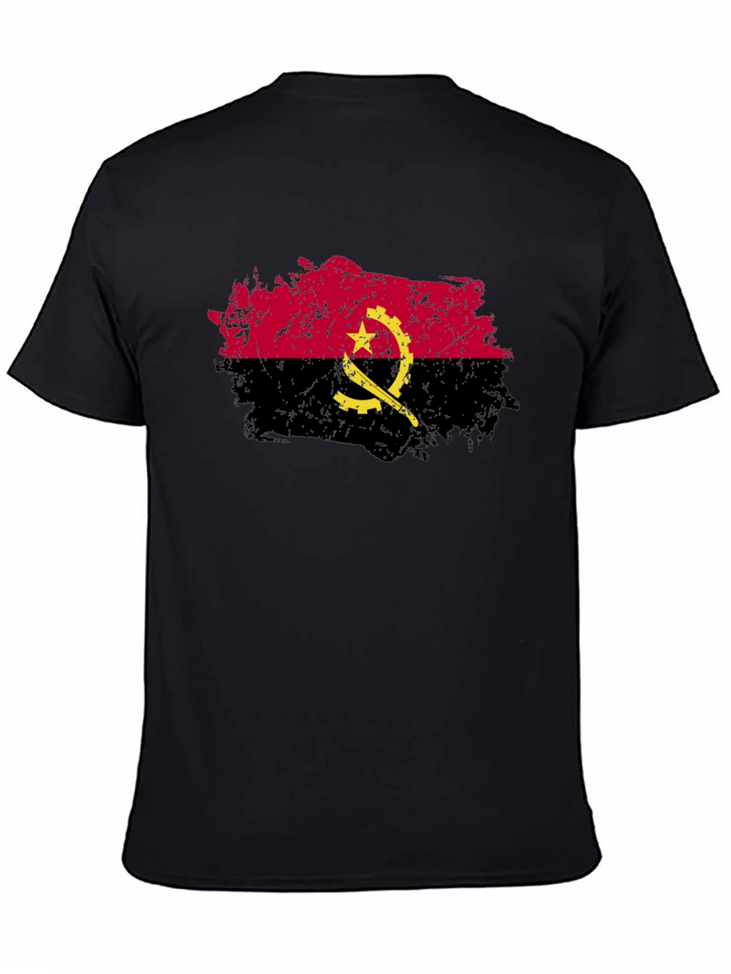 Angola Flag Grunge Style Graphic T-Shirt