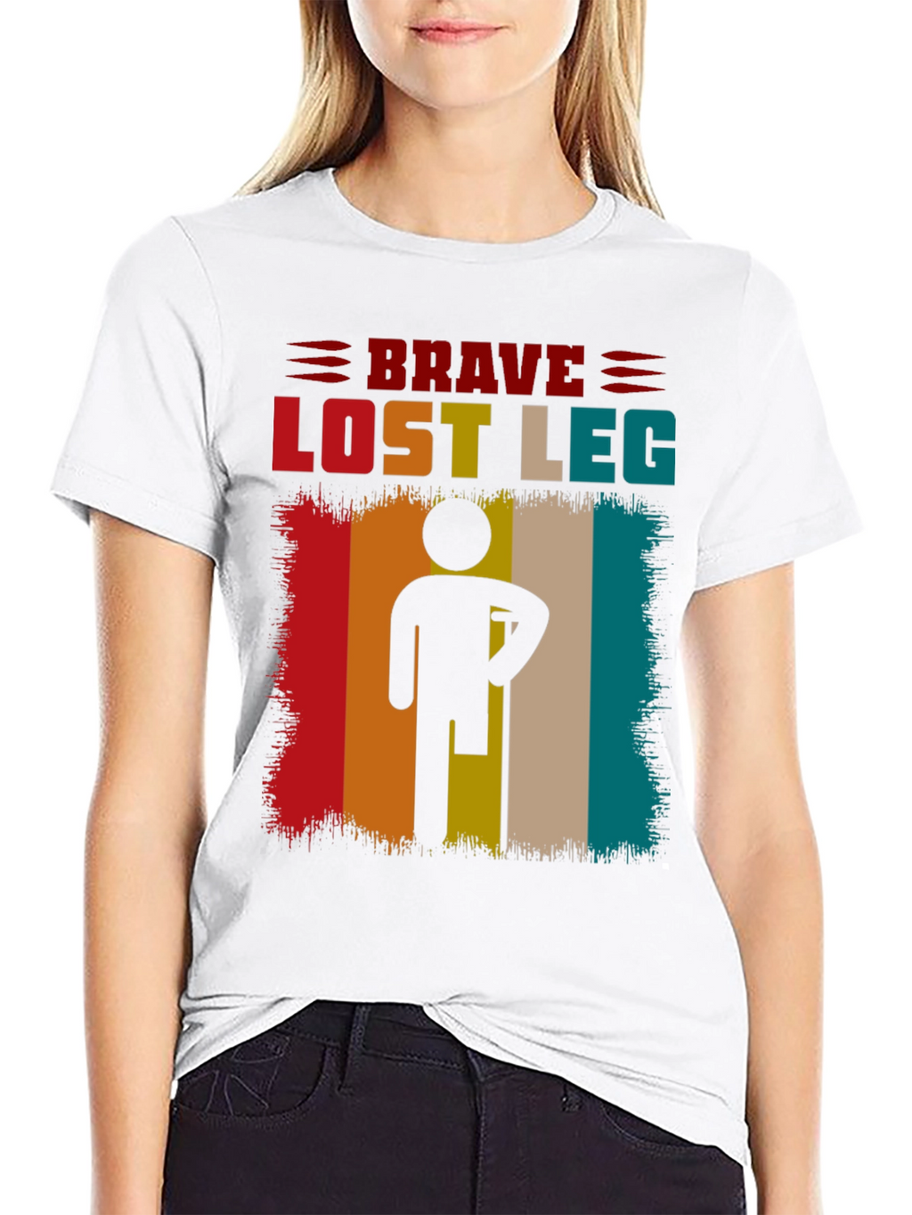 Brave Lost Leg Graphic T-Shirt