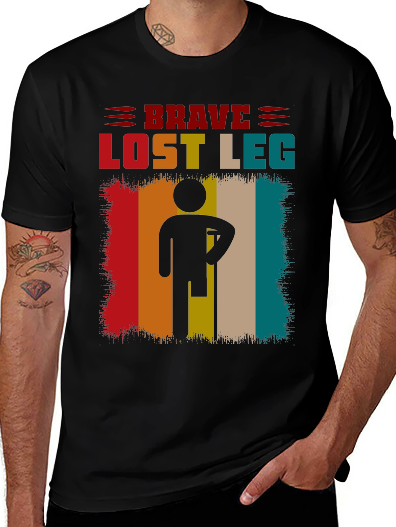 Brave Lost Leg Graphic T-Shirt