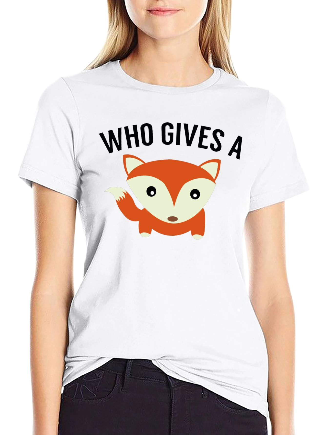 Who Gives a Fox Funny Graphic Tee