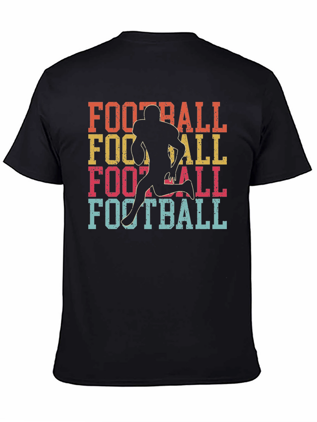 Retro Football Player Graphic T-Shirt