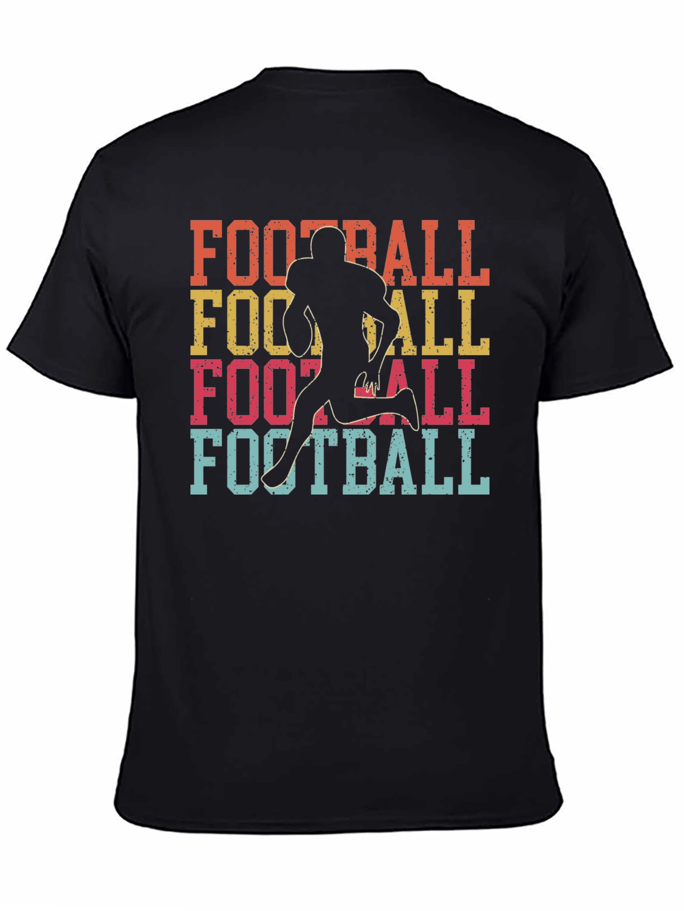 Retro Football Player Graphic T-Shirt