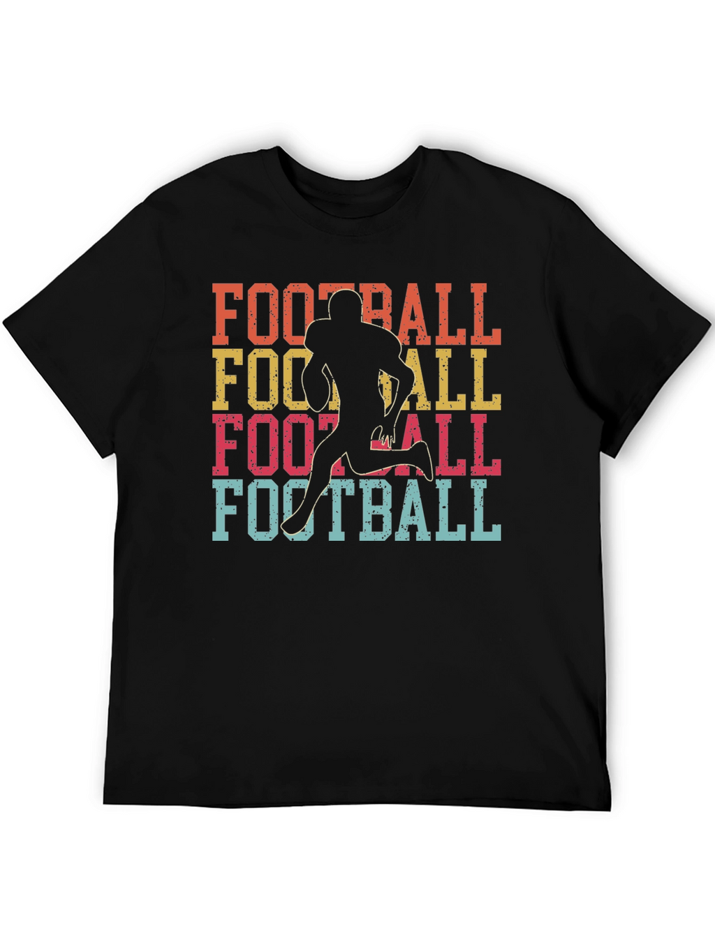 Retro Football Player Graphic T-Shirt