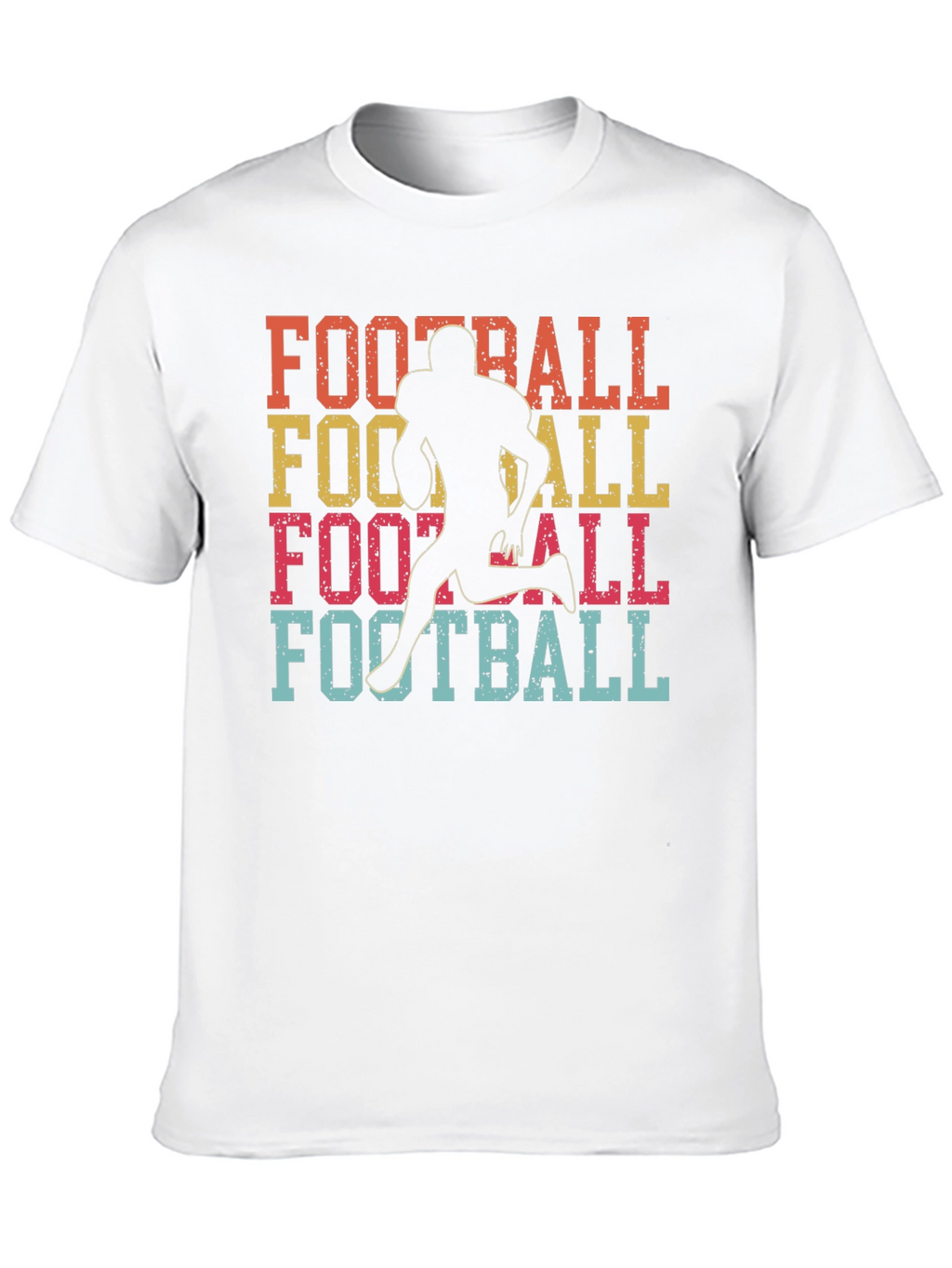 Retro Football Player Graphic T-Shirt