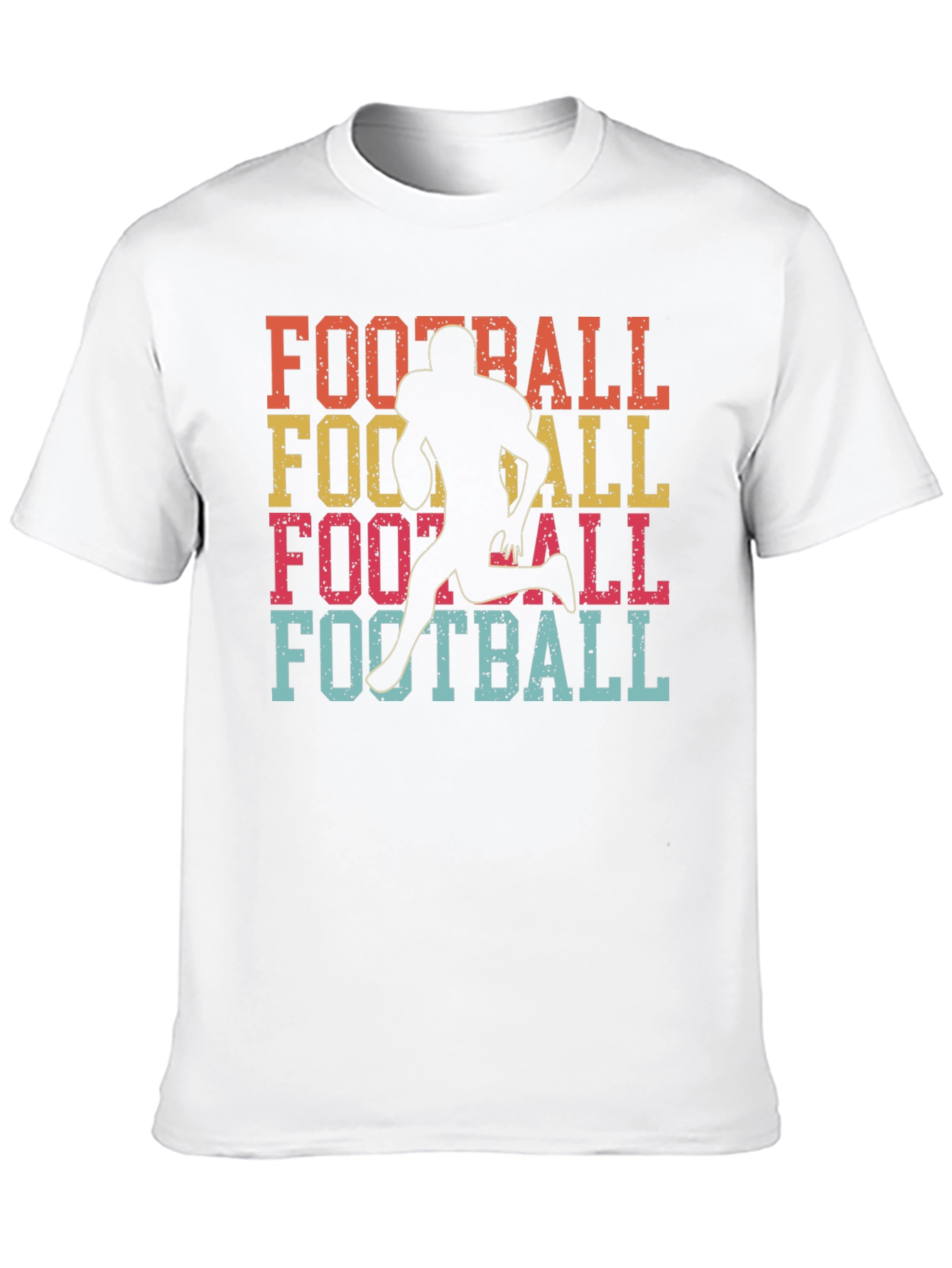 Retro Football Player Graphic T-Shirt
