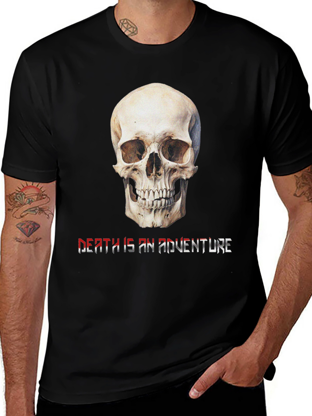 Skull Death is an Adventure Graphic Tee