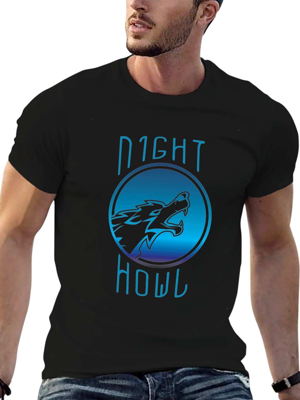 Night Howl Graphic T-Shirt - Black