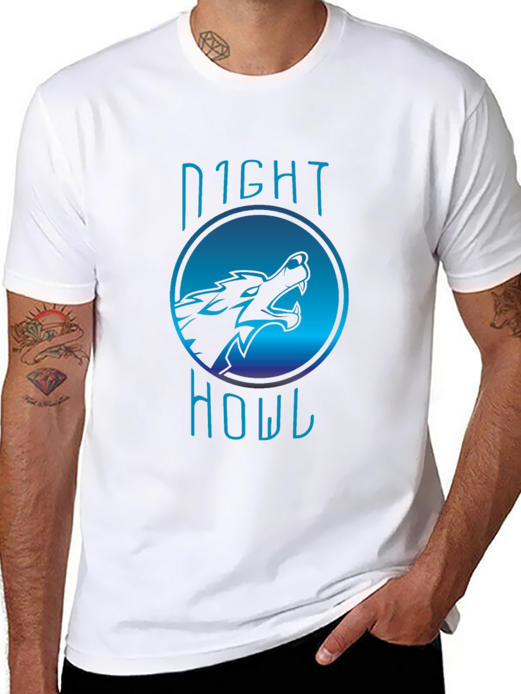 Night Howl Graphic T-Shirt - Black