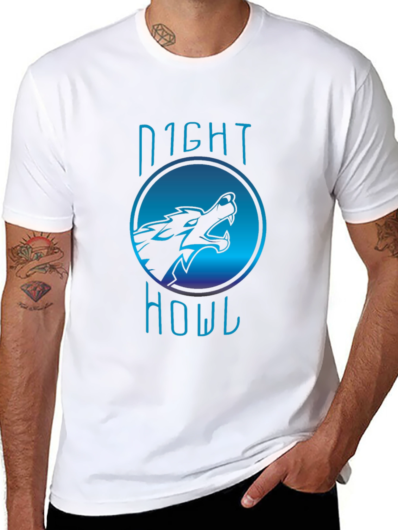 Night Howl Graphic T-Shirt - Black