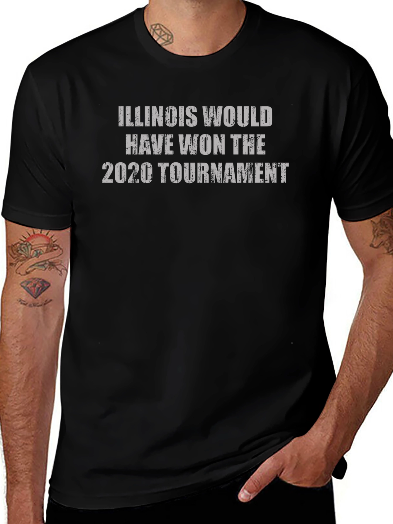 Illinois 2020 Tournament Black T-Shirt