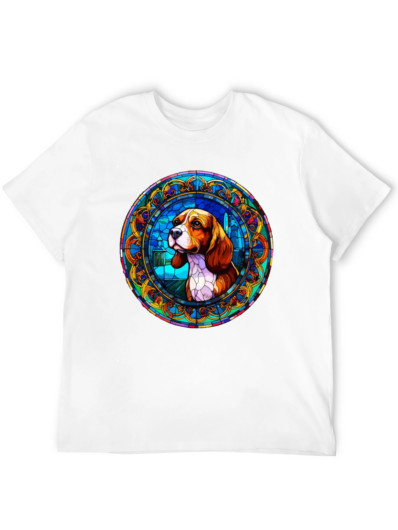 Beagle Stained Glass T-Shirt - Unique Dog Lover Gift