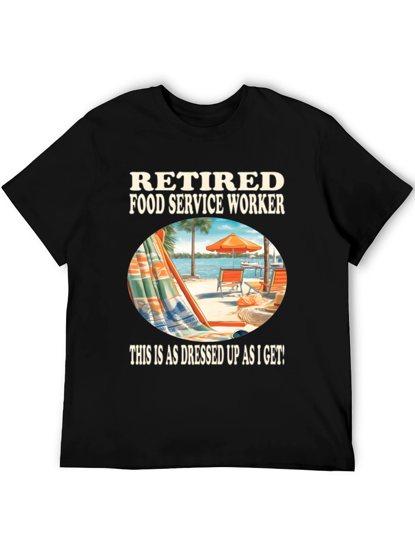 Retired Food Service Worker Graphic Tee