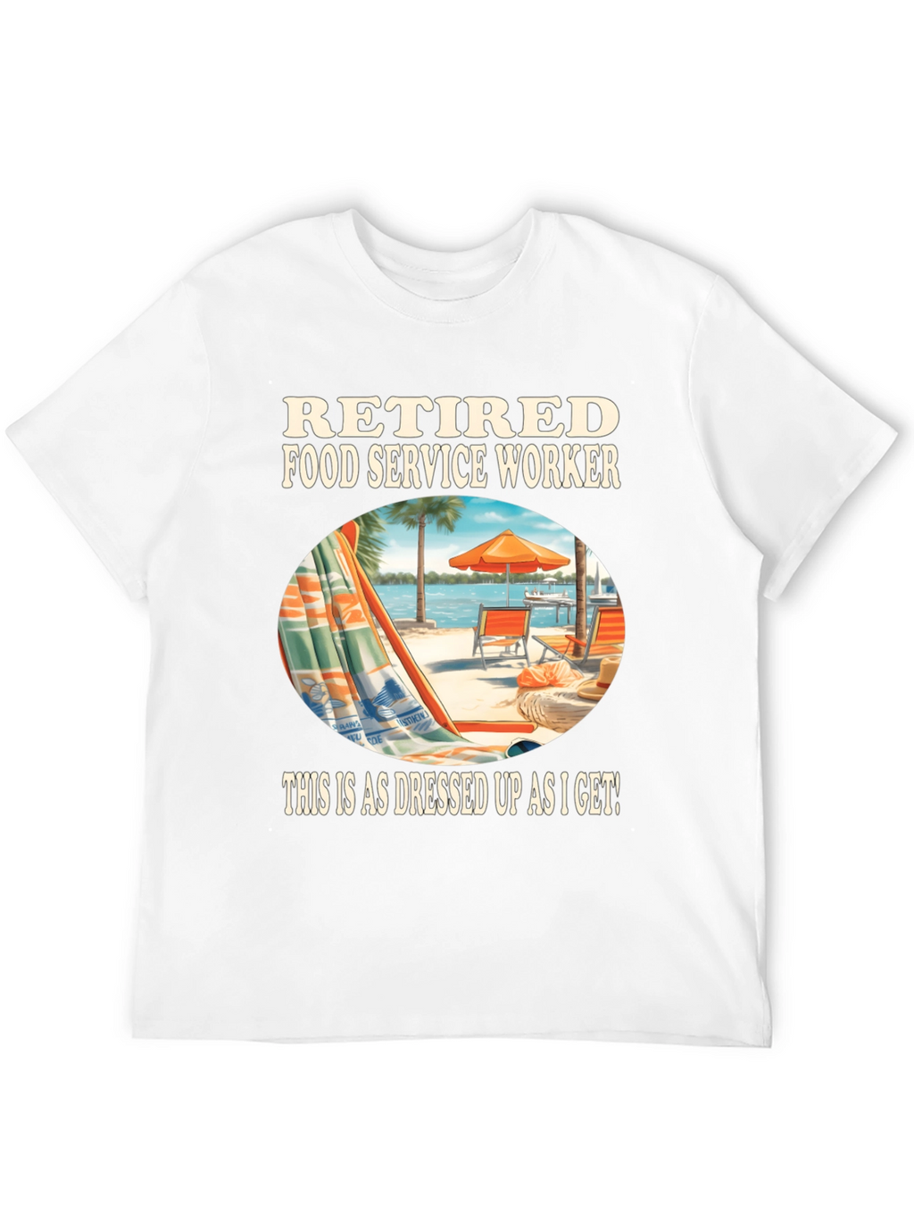 Retired Food Service Worker Graphic Tee