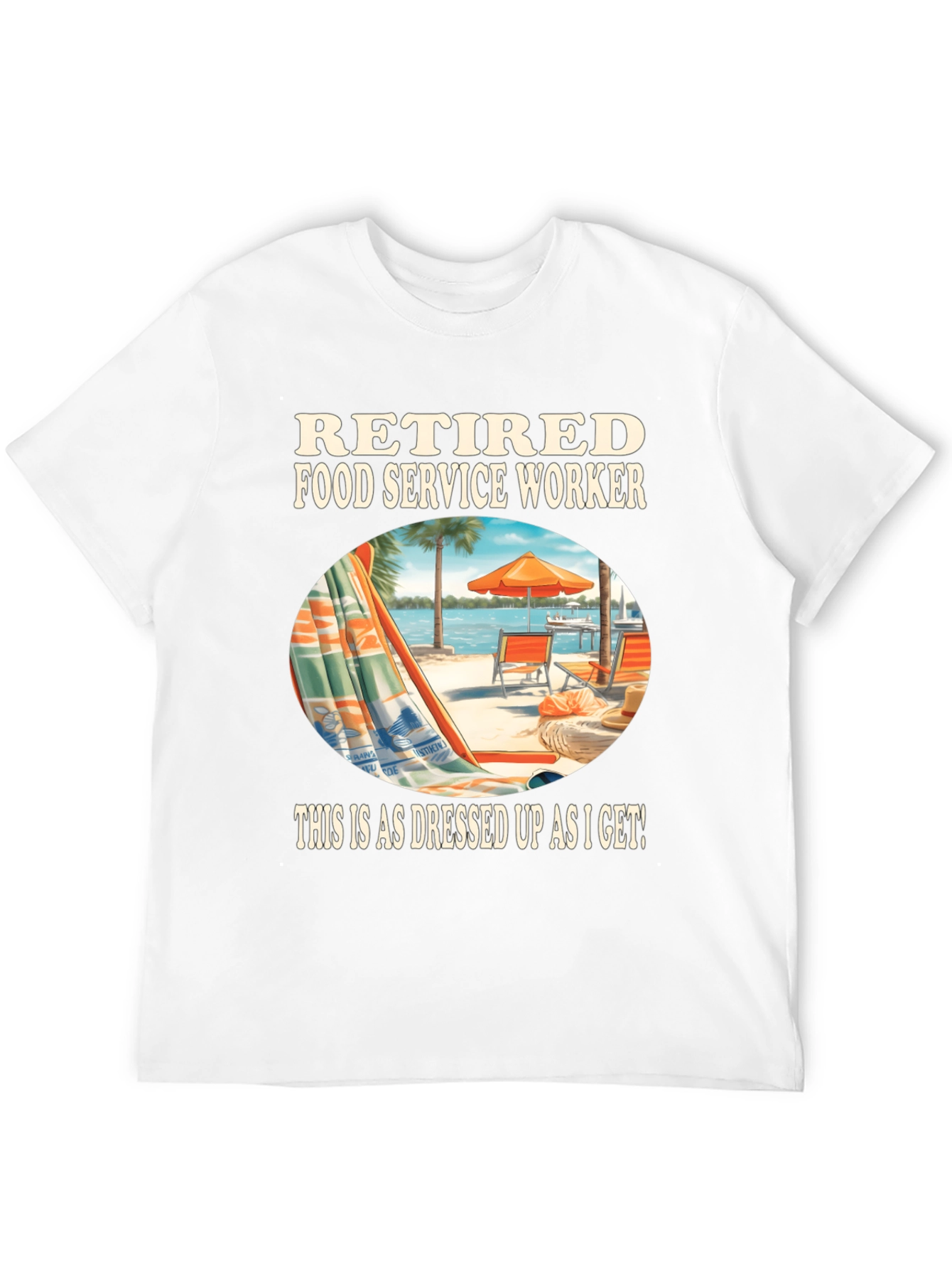 Retired Food Service Worker Graphic Tee
