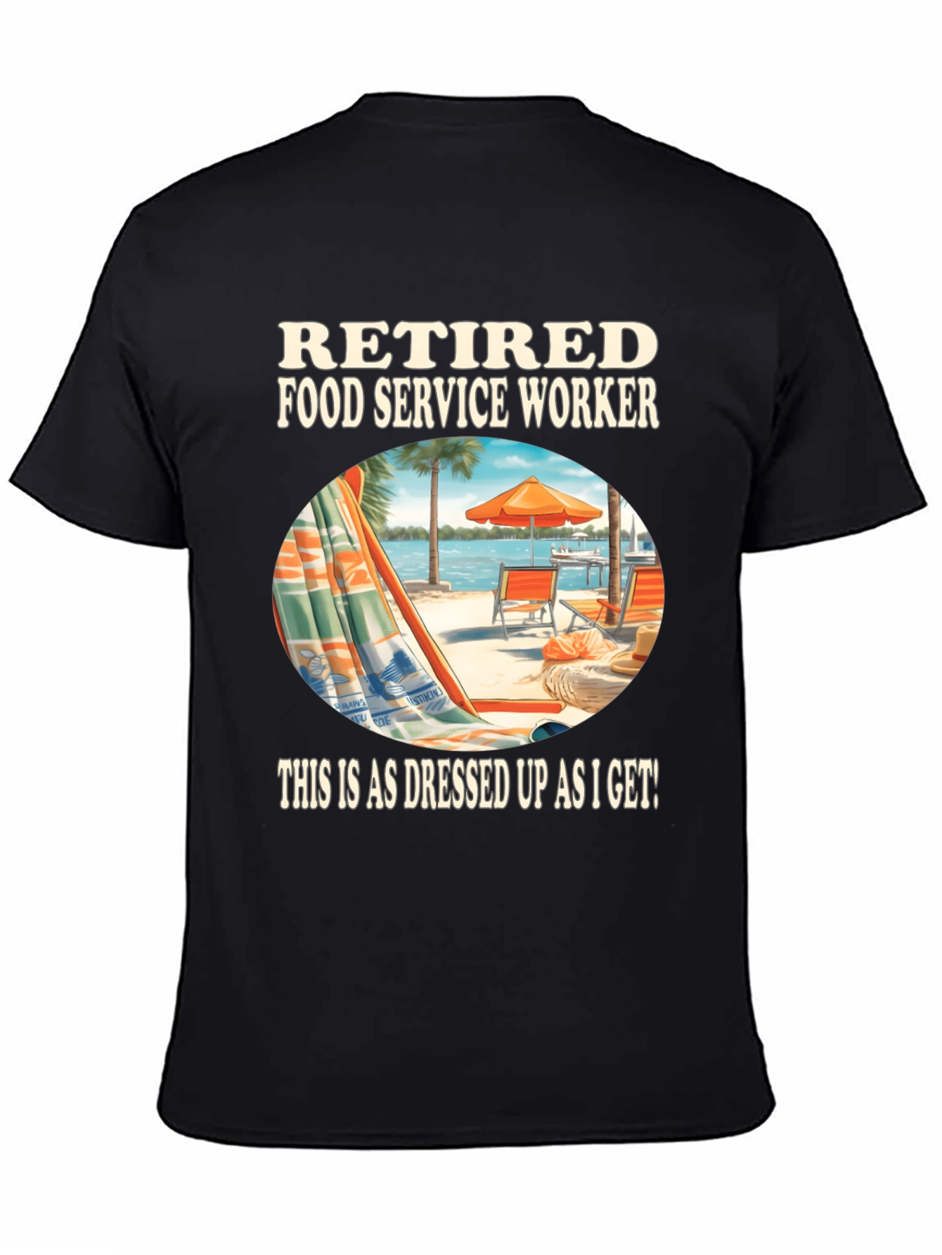 Retired Food Service Worker Graphic Tee