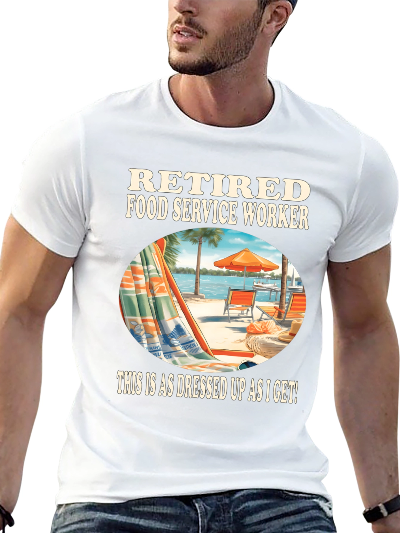 Retired Food Service Worker Graphic Tee