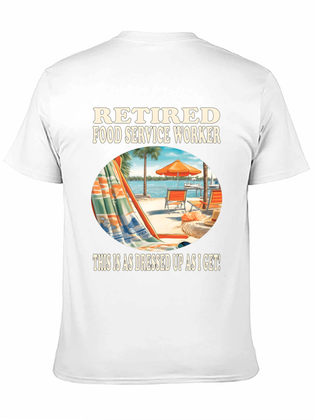 Retired Food Service Worker Graphic Tee