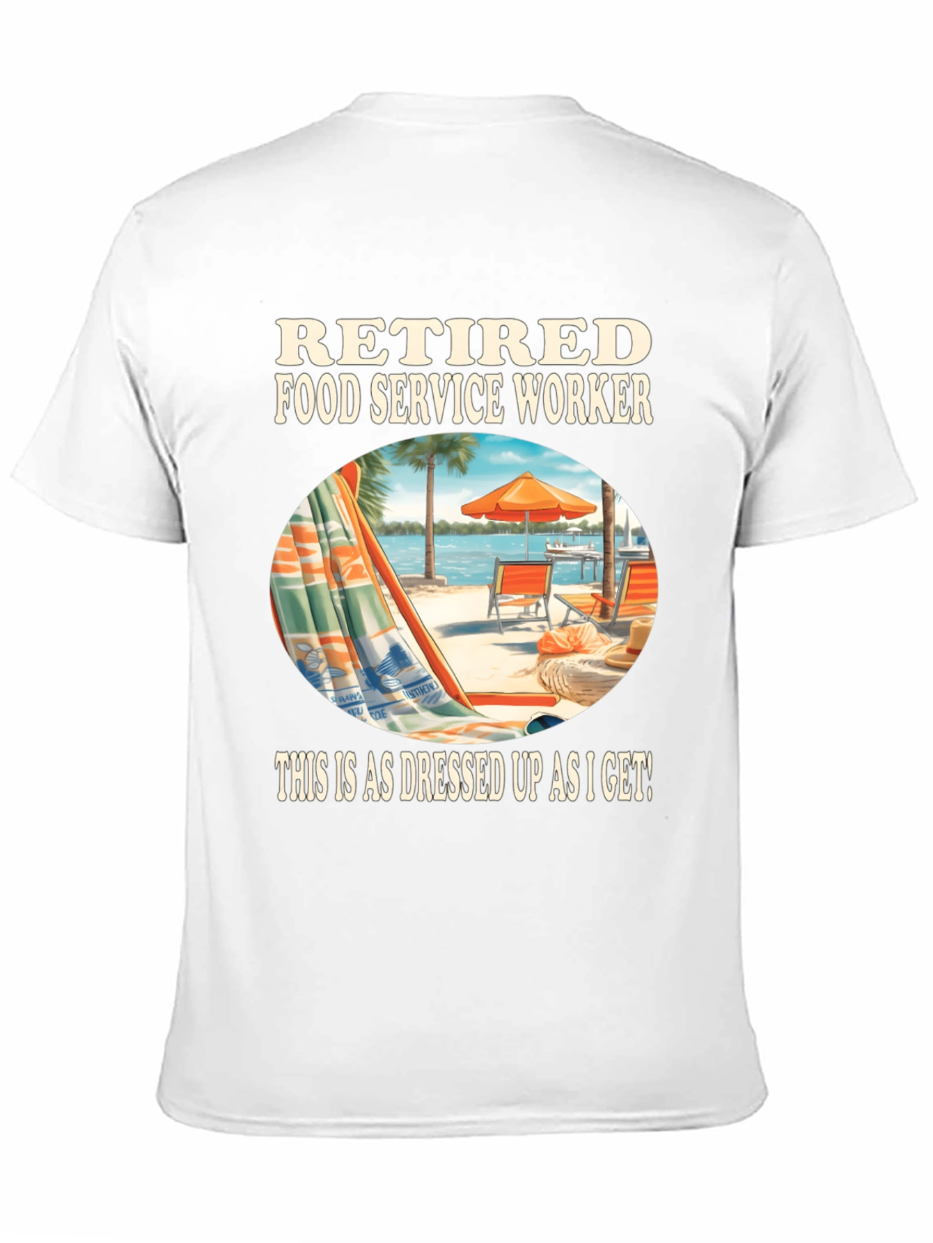Retired Food Service Worker Graphic Tee
