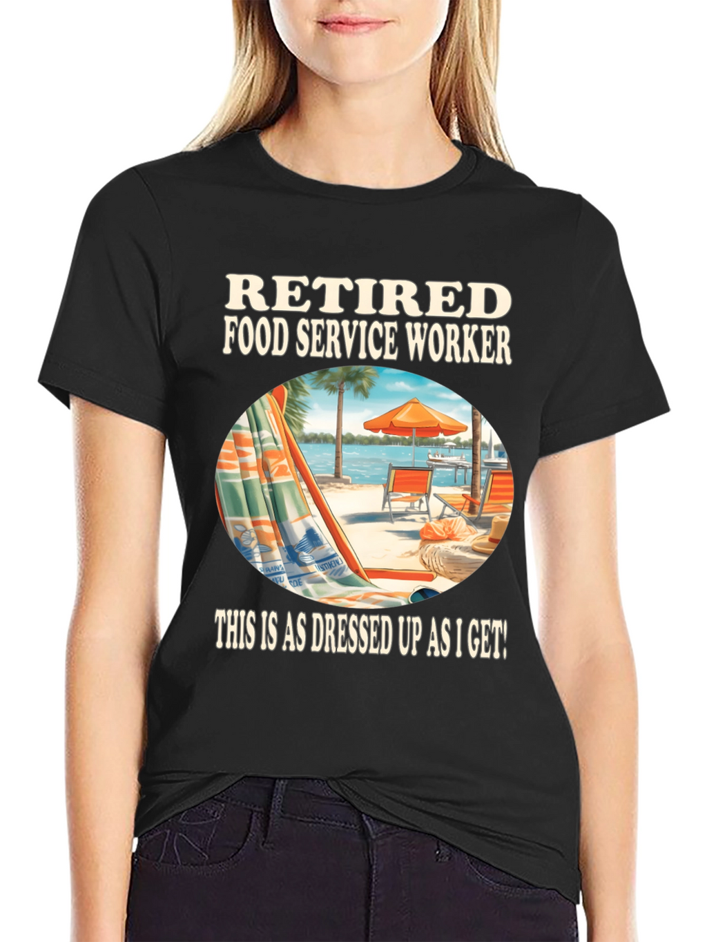 Retired Food Service Worker Graphic Tee