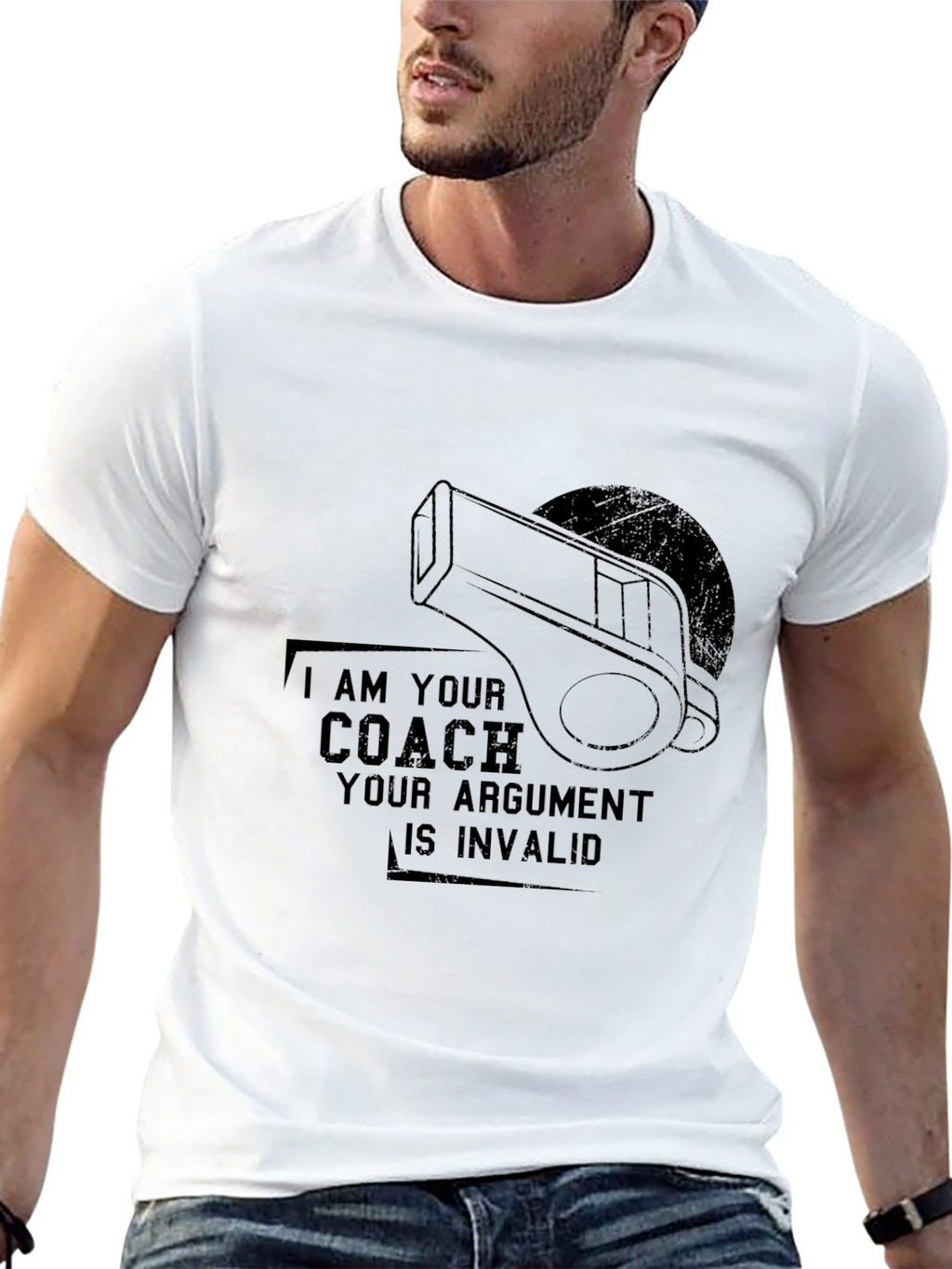 Coach Whistle T-Shirt - Your Argument Is Invalid