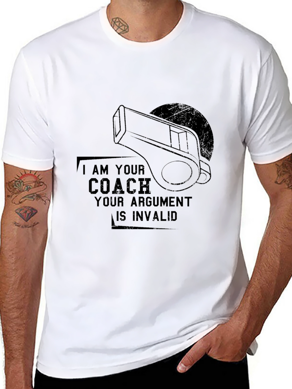 Coach Whistle T-Shirt - Your Argument Is Invalid