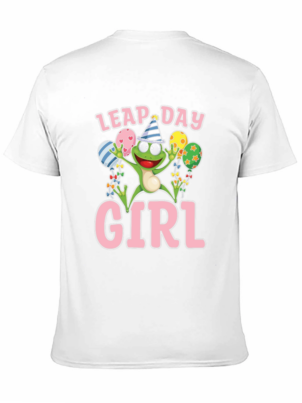 Leap Day Girl Frog T-Shirt Fun Birthday Tee