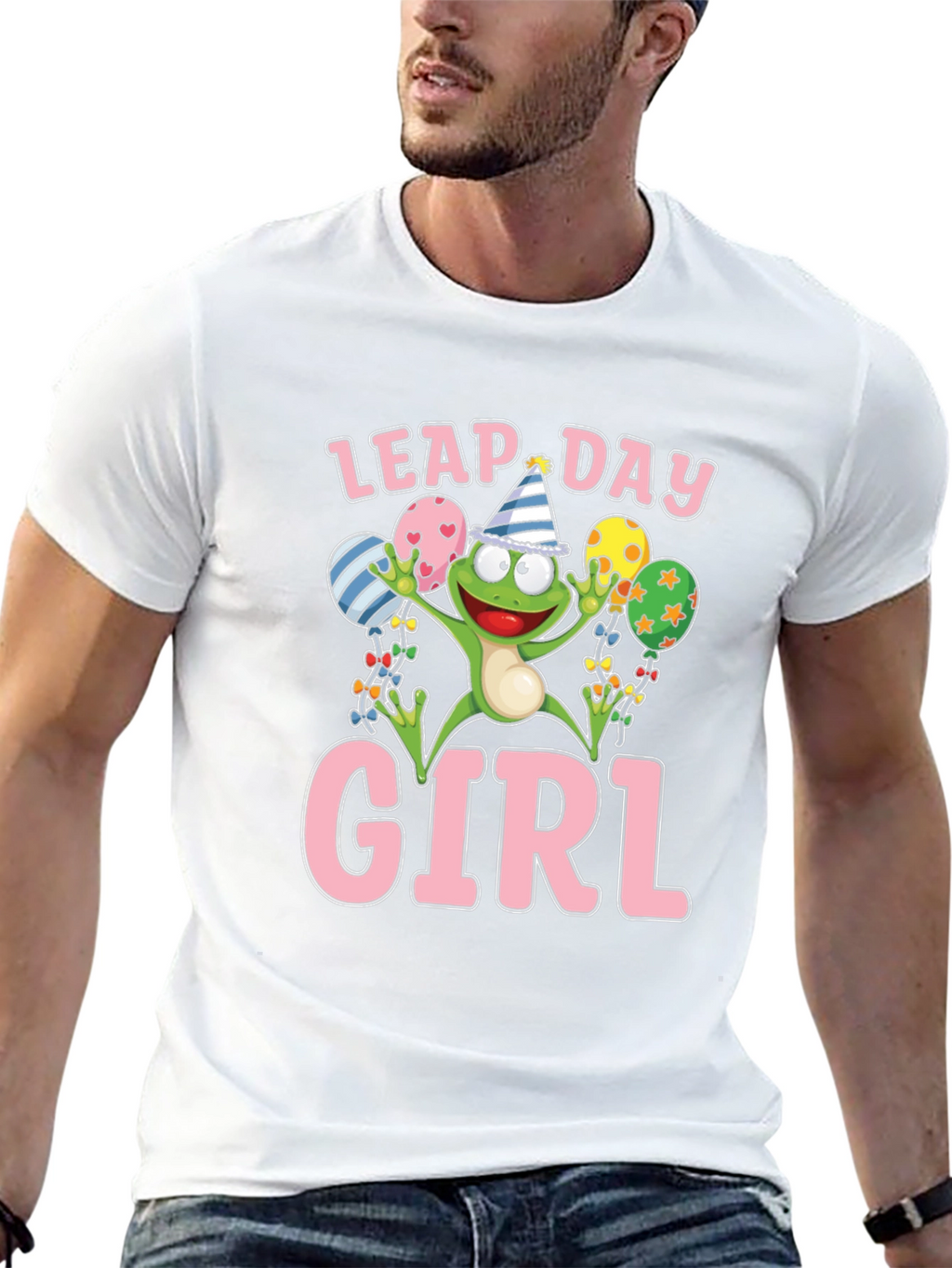 Leap Day Girl Frog T-Shirt Fun Birthday Tee