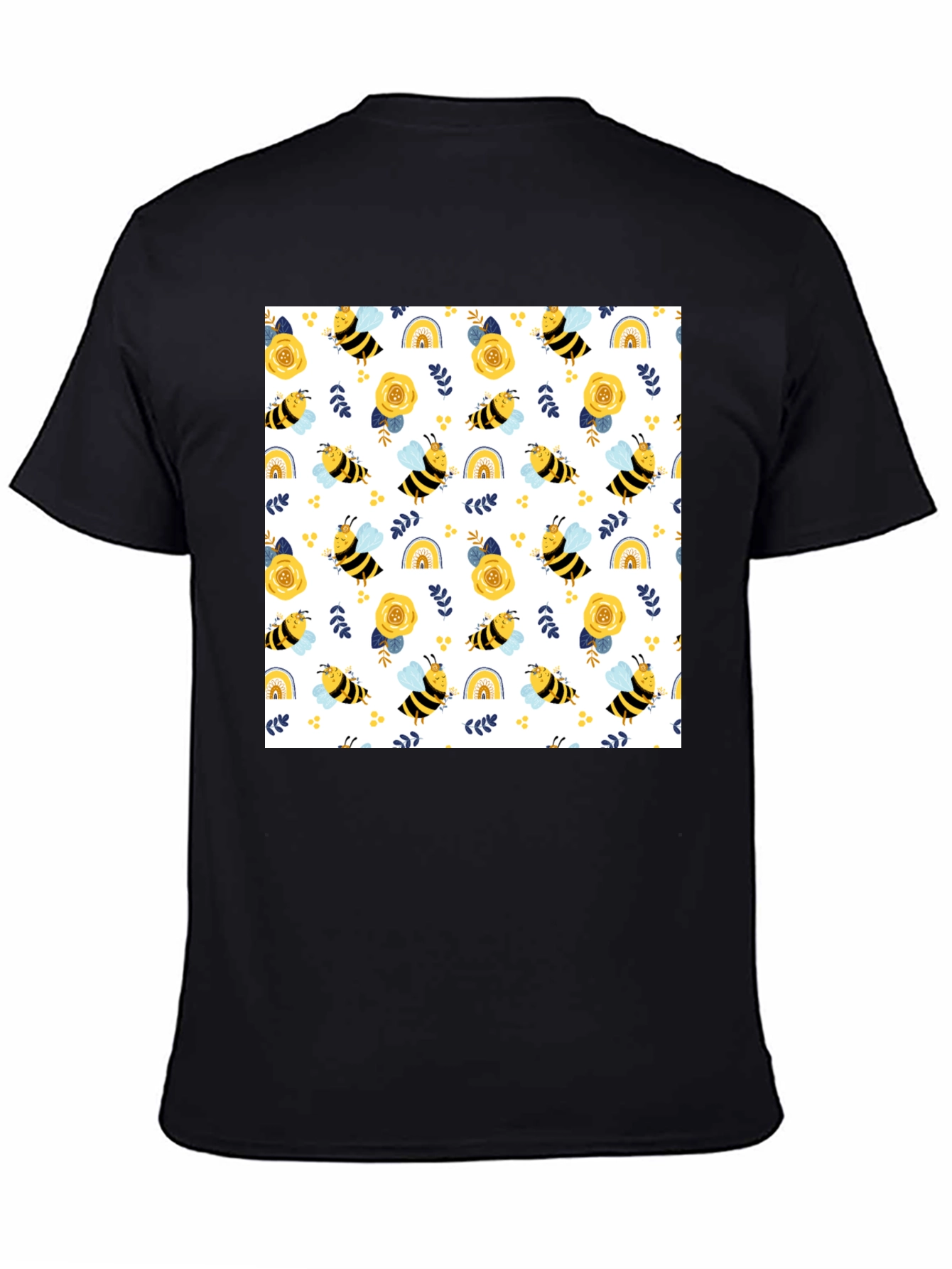 Honey Bee Pattern T-Shirt