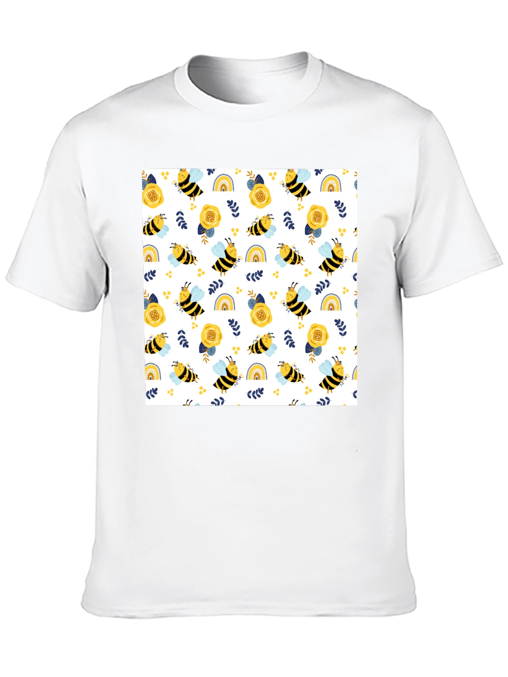 Honey Bee Pattern T-Shirt