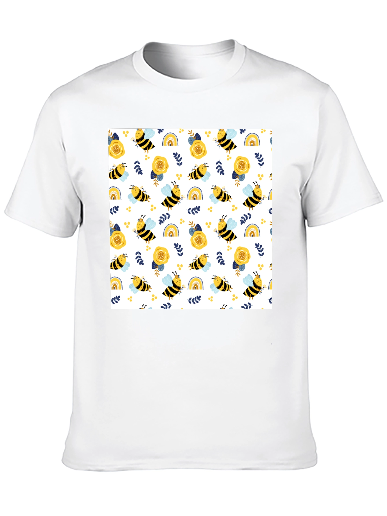 Honey Bee Pattern T-Shirt