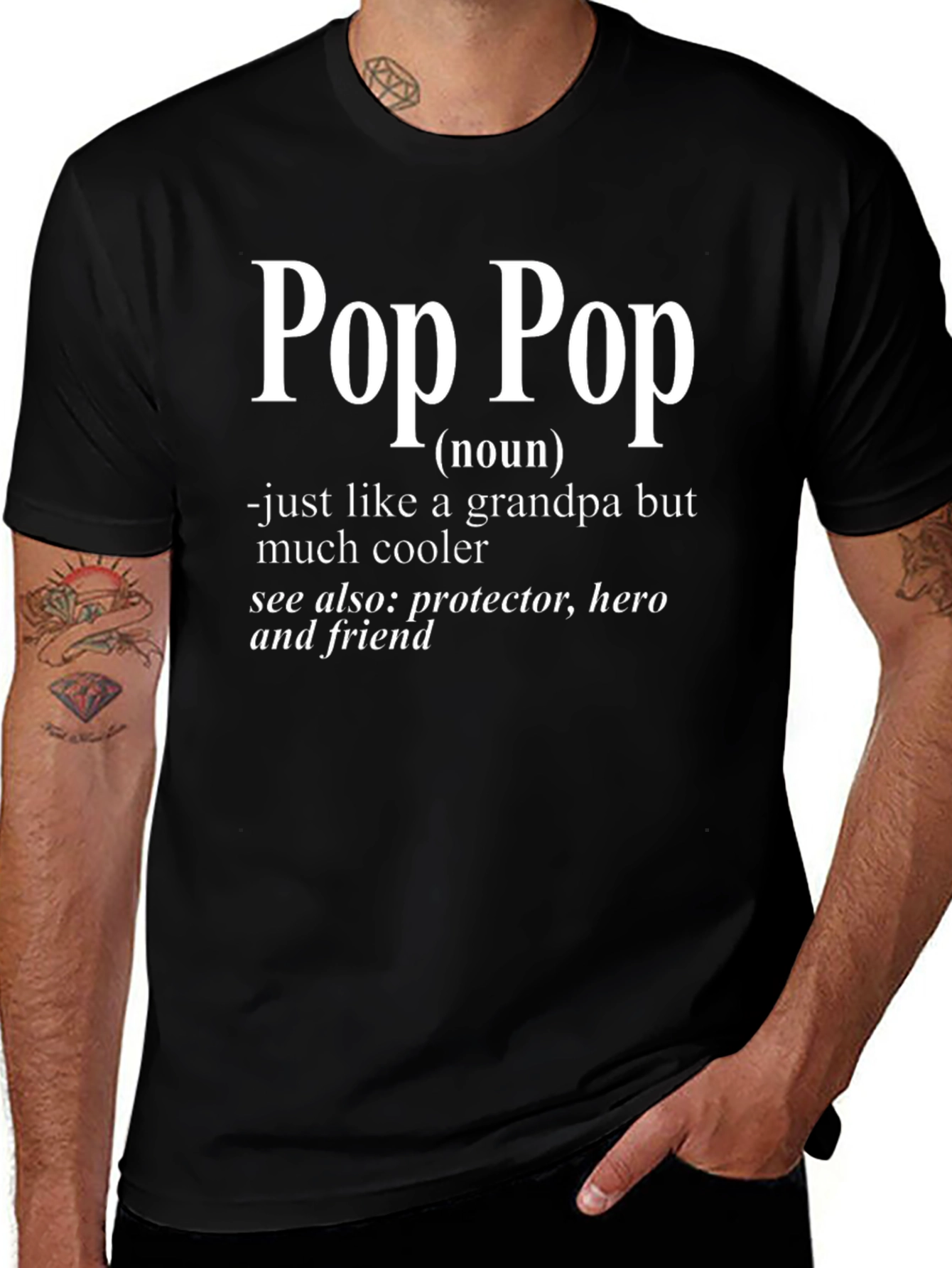 Cool Pop Pop Definition T-Shirt