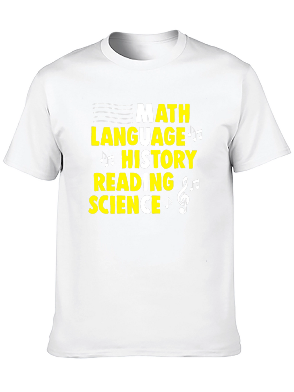 Music-Themed Subject T-Shirt