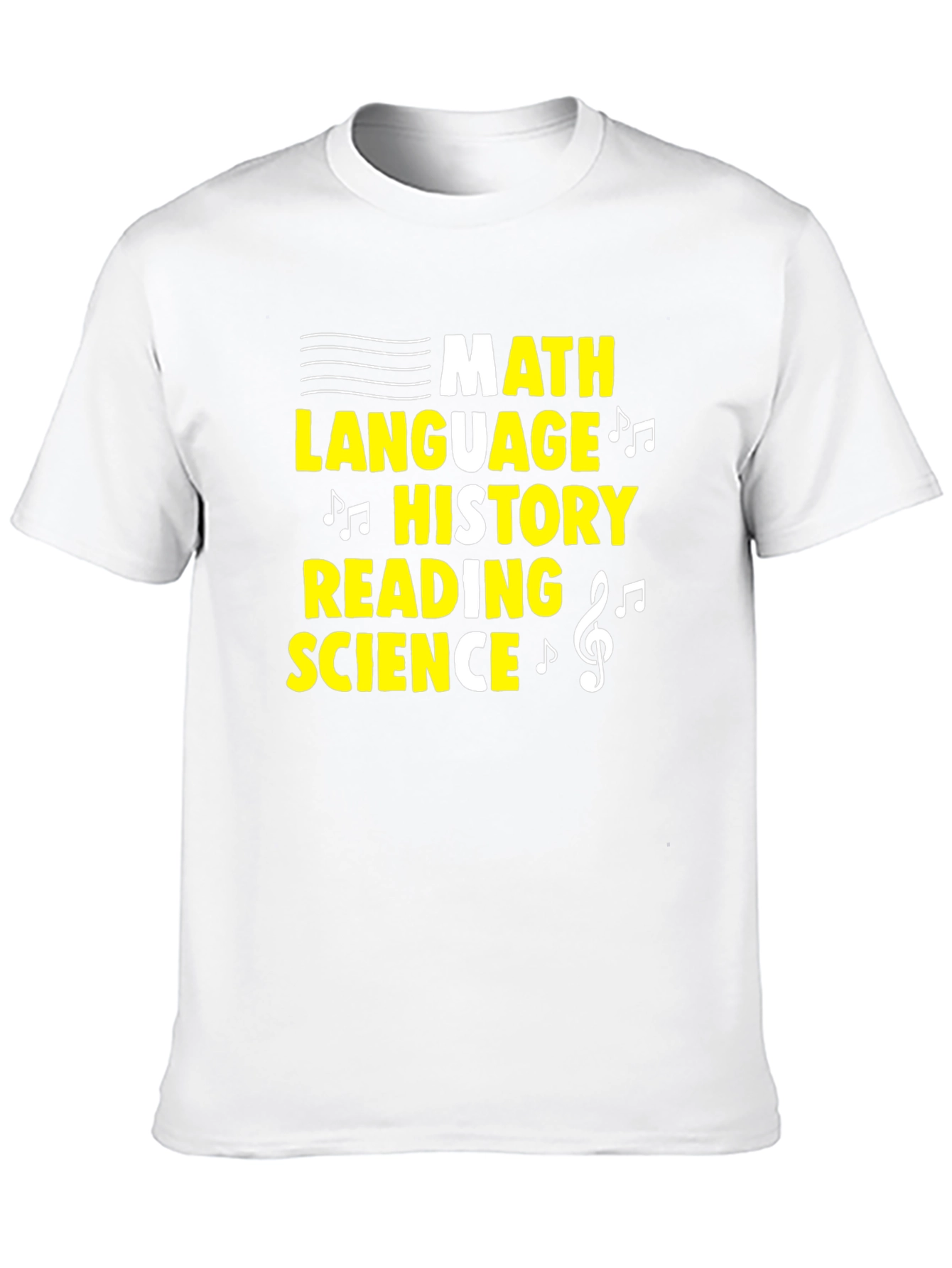 Music-Themed Subject T-Shirt