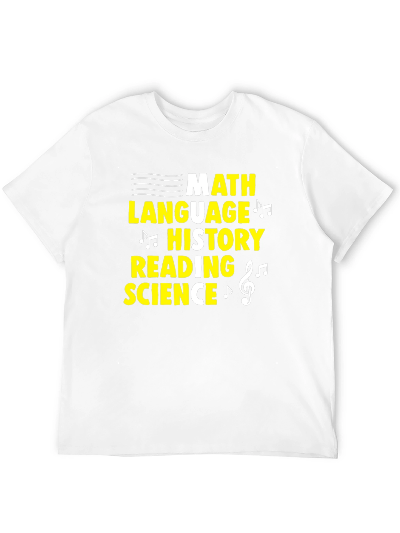 Music-Themed Subject T-Shirt